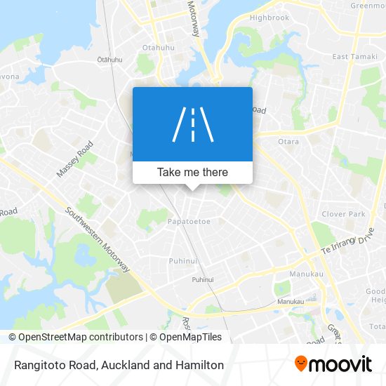 Rangitoto Road map