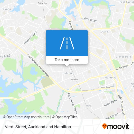 Verdi Street map