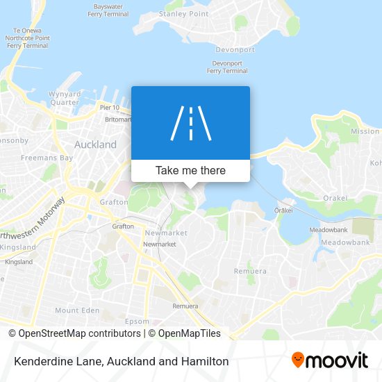 Kenderdine Lane map