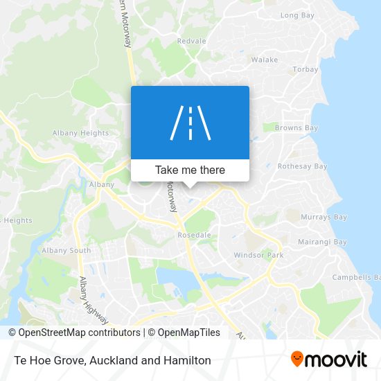 Te Hoe Grove map