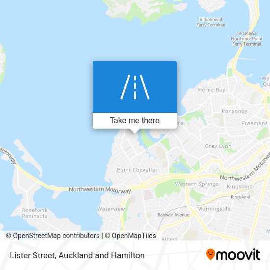 Lister Street map