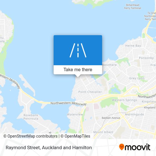 Raymond Street map