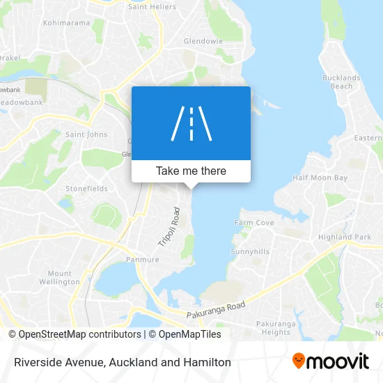 Riverside Avenue map