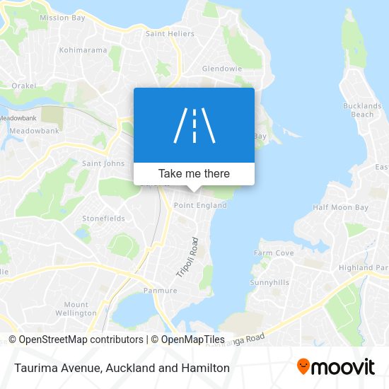 Taurima Avenue map