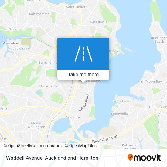 Waddell Avenue map