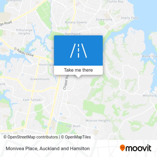 Monivea Place map