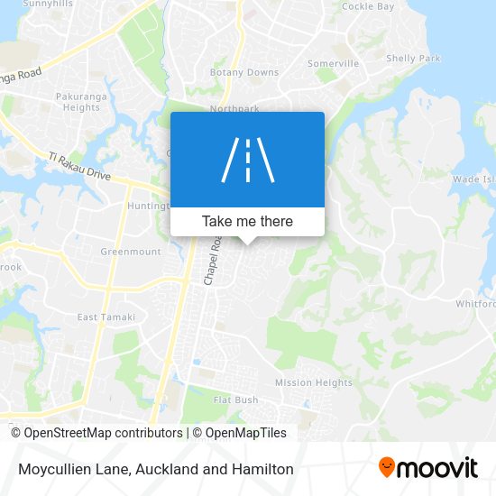 Moycullien Lane map