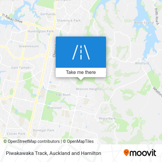 Piwakawaka Track map