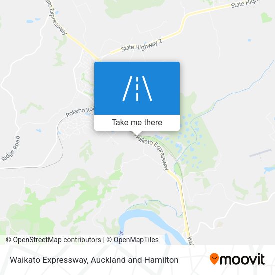 Waikato Expressway map