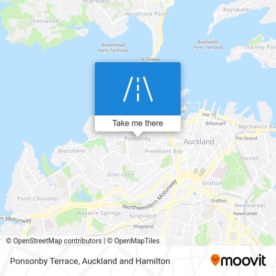 Ponsonby Terrace map
