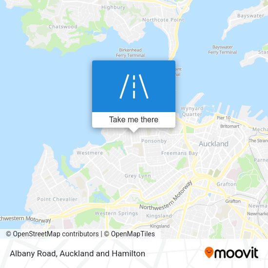 Albany Road map