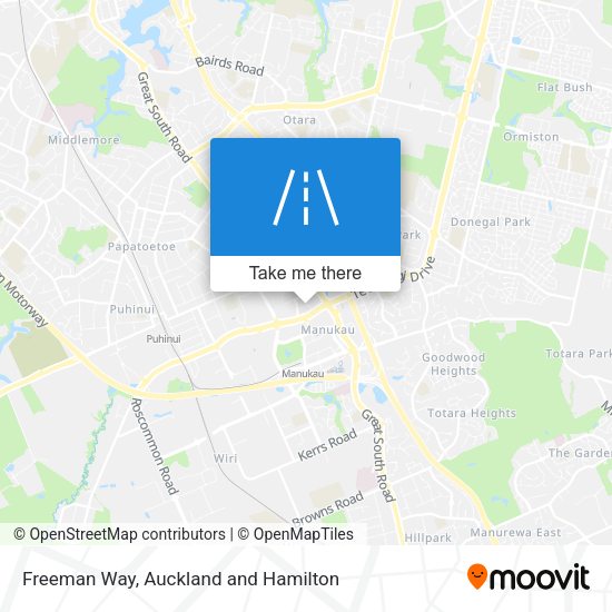Freeman Way map