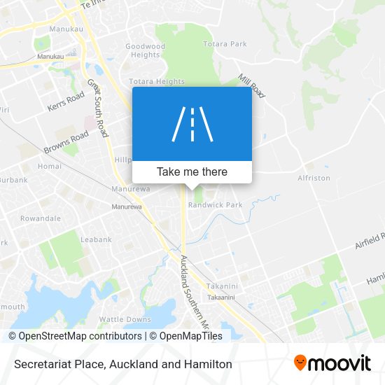Secretariat Place map