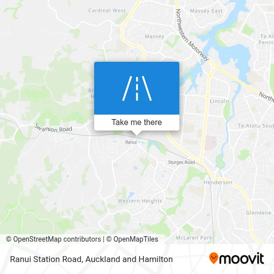 Ranui Station Road map