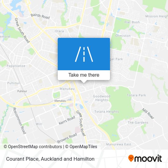 Courant Place map