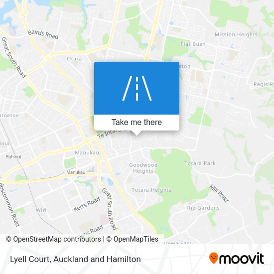 Lyell Court map