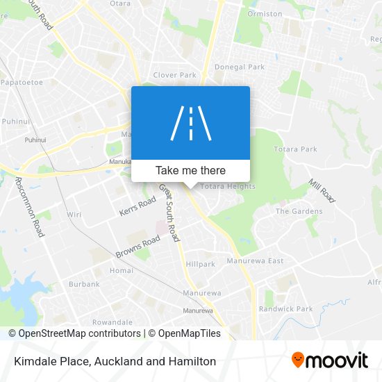 Kimdale Place map