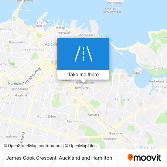 James Cook Crescent map