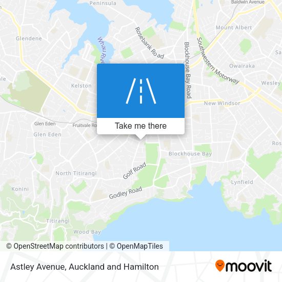 Astley Avenue map