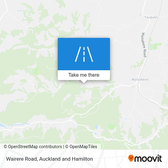 Wairere Road map