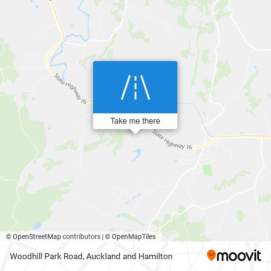 Woodhill Park Road map