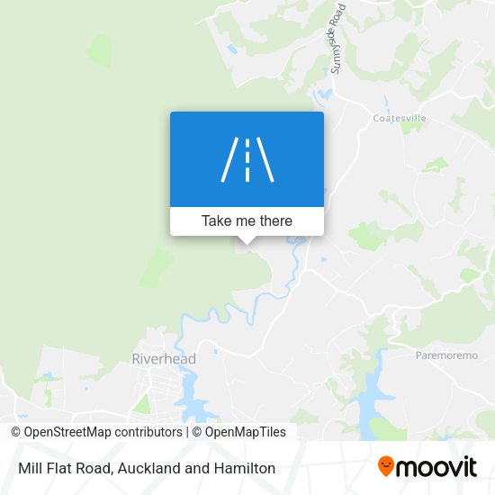 Mill Flat Road map
