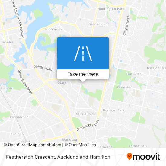 Featherston Crescent map
