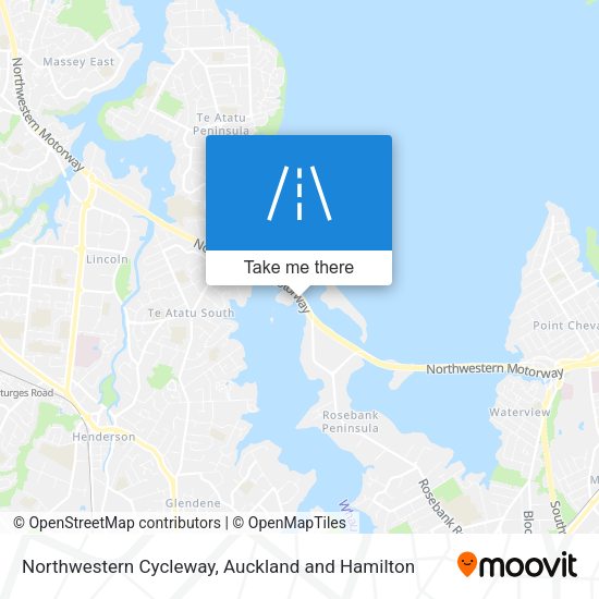Northwestern Cycleway map