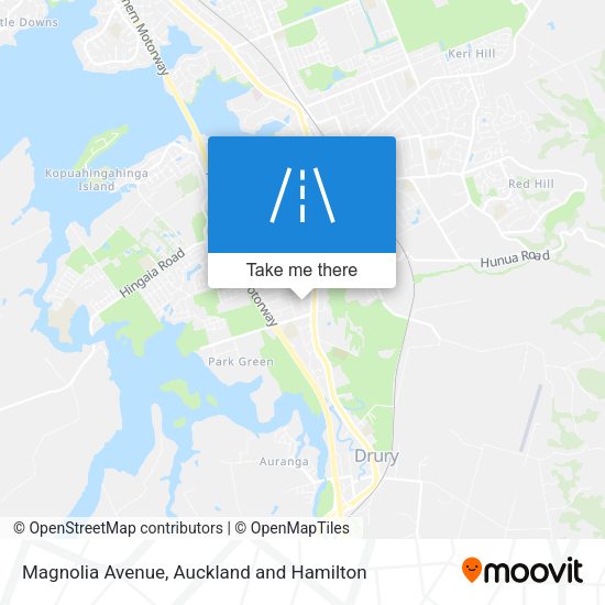 Magnolia Avenue map