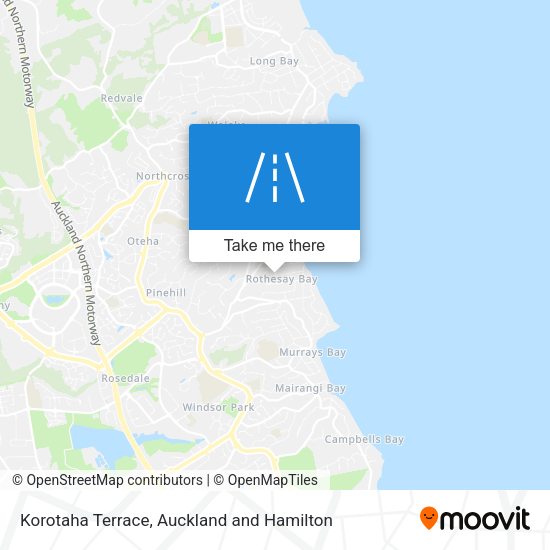 Korotaha Terrace map