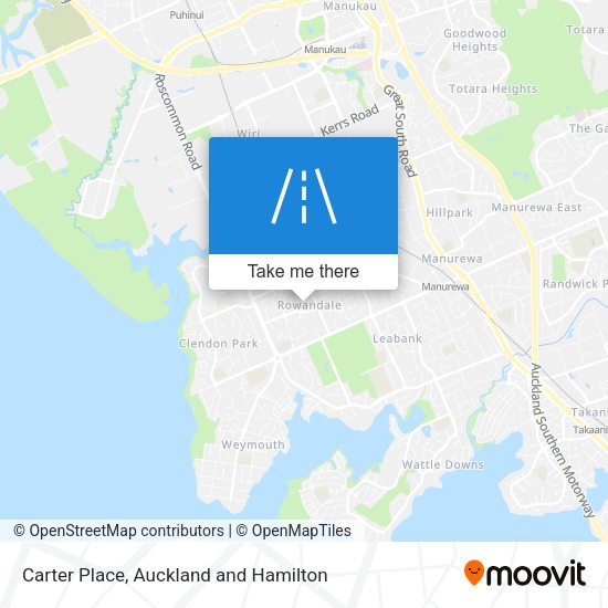 Carter Place map