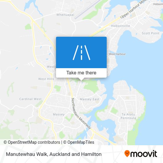 Manutewhau Walk map