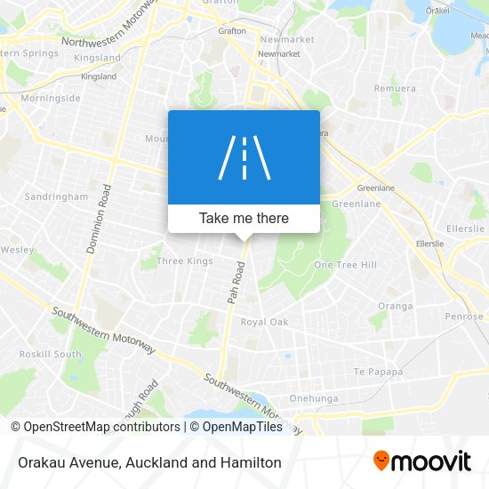 Orakau Avenue map
