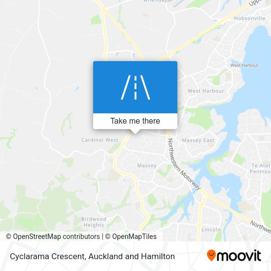 Cyclarama Crescent map