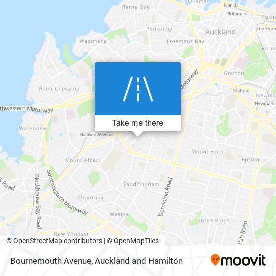 Bournemouth Avenue map