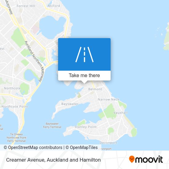 Creamer Avenue map