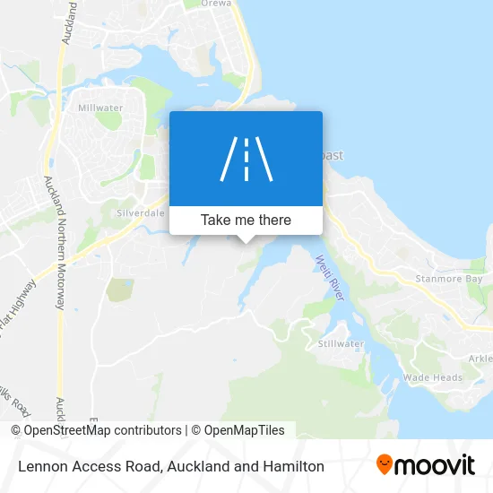 Lennon Access Road map