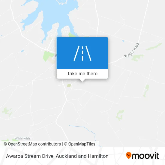 Awaroa Stream Drive map