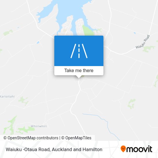 Waiuku -Otaua Road map