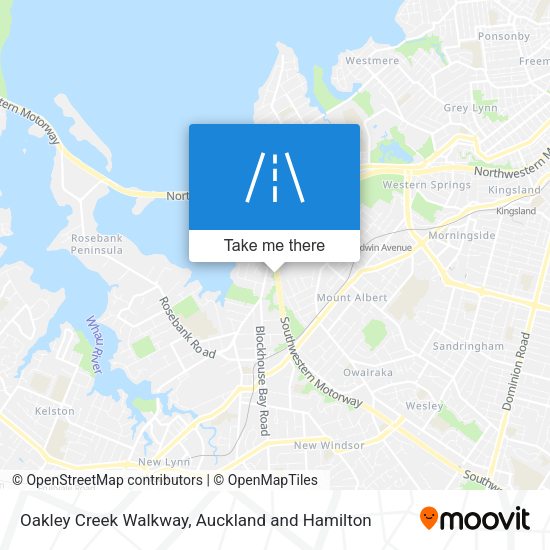 Oakley Creek Walkway map