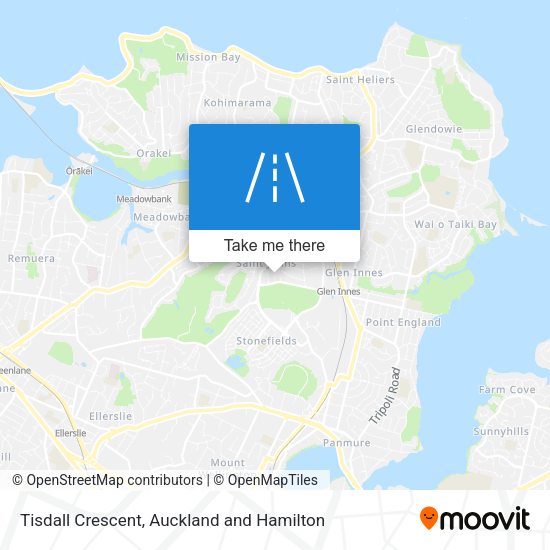 Tisdall Crescent map