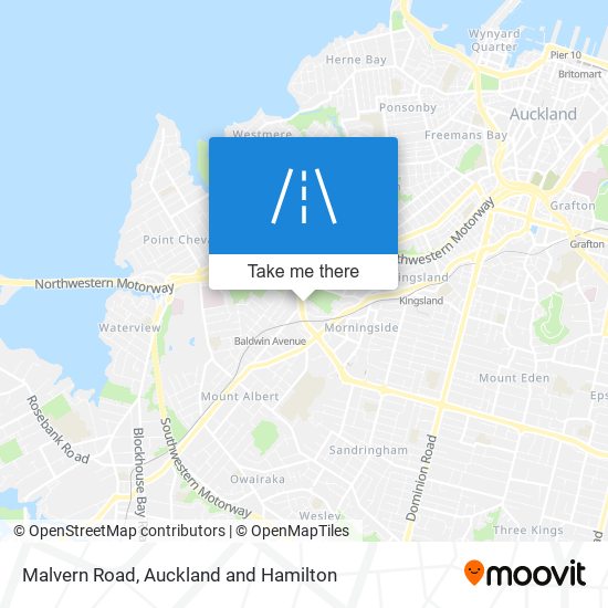 Malvern Road map