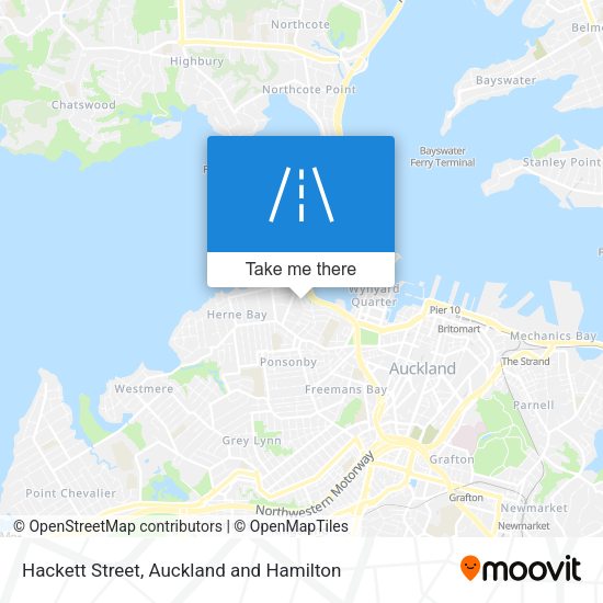 Hackett Street map