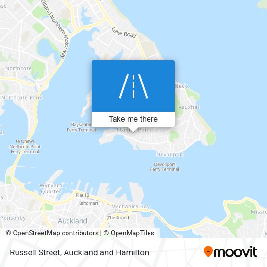 Russell Street map