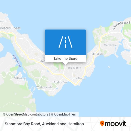 Stanmore Bay Road map