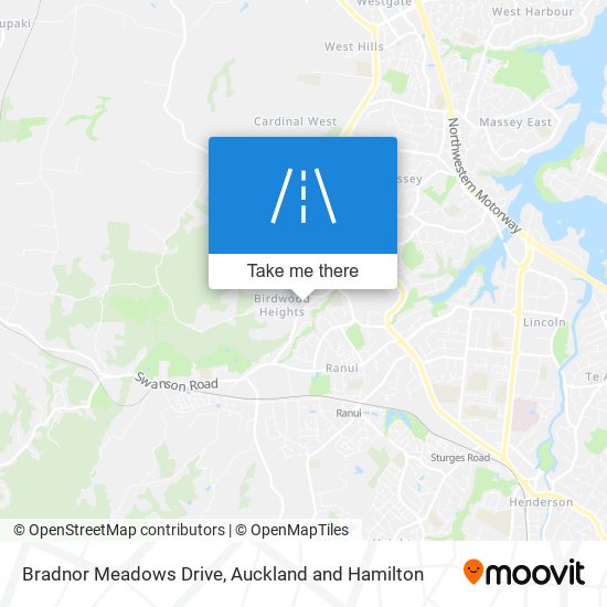 Bradnor Meadows Drive map