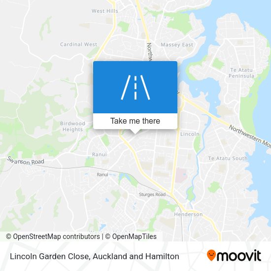 Lincoln Garden Close map