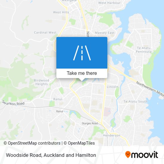 Woodside Road map
