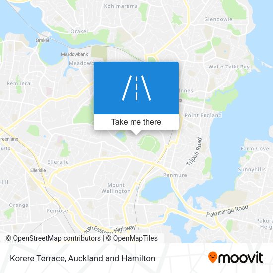 Korere Terrace map