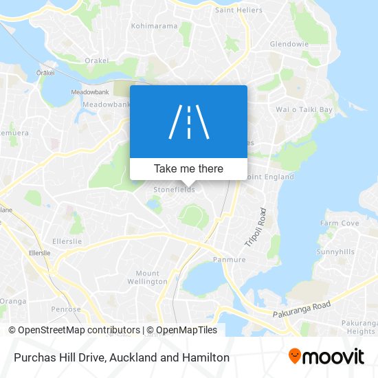 Purchas Hill Drive map